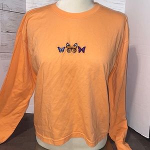 Long sleeve crop top